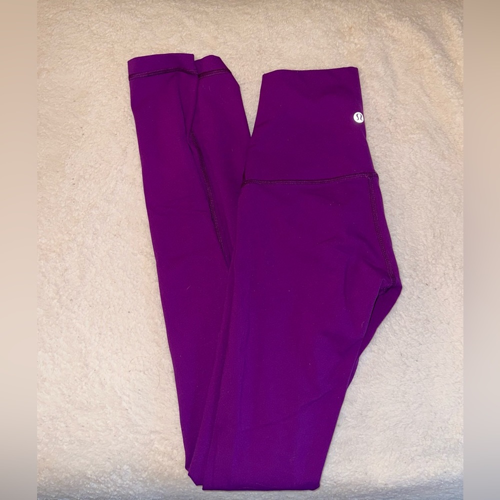 Vibrant purple Lululemon size 2 leggings